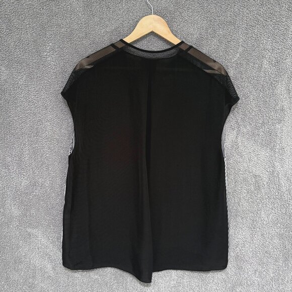 Elie Tahari Midtown silk and mesh blouse - Picture 5 of 6